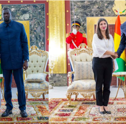 Six Nouveaux Ambassadeurs Présentent leurs Lettres de Créance au Président Mamadi Doumbouya