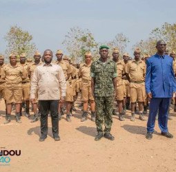 Camp du CIAM de Forécariah : le Ministre Faya François BOUROUNO encourage les nouveaux fonctionnaires de l’État